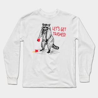 TRASHED RACCOON Long Sleeve T-Shirt